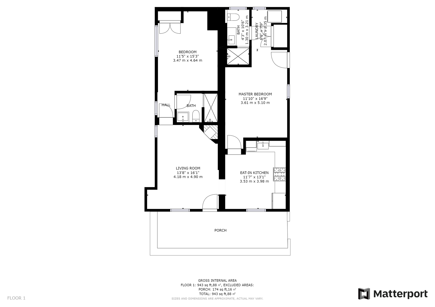 Floor Plan for Dulce Casita: NEW Casita in The Downtown Railyard District just a short walk to the Plaza