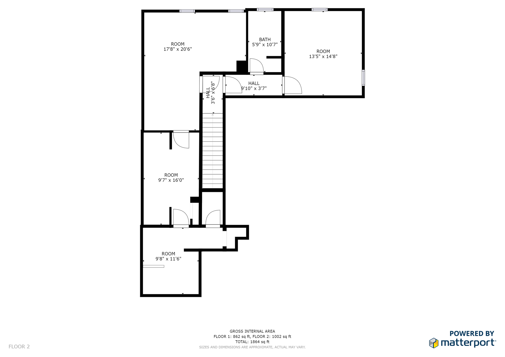 Floor Plan for Water Street Residence A: Located just 400 feet from the Plaza! 