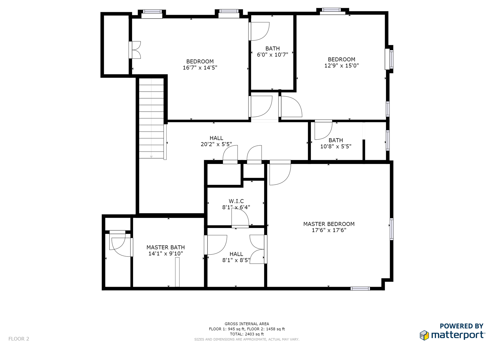 Floor Plan for Water Street Residence C: Located just 400 feet from the Plaza! 
